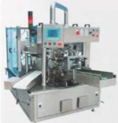 Máquina de llenado y sellado rotativo para “pouches” prefabricados