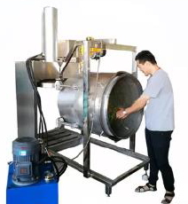 acero inoxidable industrial Distillers Grain Máquina de desagüe con hidráulica presión