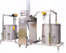 semiautomático de acero inoxidable puro Extracción de jugo de tomate máquina / fabricación de jugo de verduras...