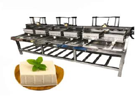 tofu neumático industrial de 6 moldes de tofu máquina formadora de prensado