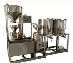 Leche de soja automática de gran capacidad de 1 tonelada máquina de producción/producción de leche de soja Equipos de línea