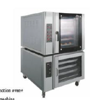 Pequeña eléctrica de acero inoxidable 5 bandejas horno de convección + cámara de fermentación