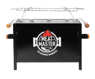 Caja China Chica Master Black + Parrilla de varillas inoxidable