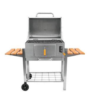 Parrilla Meat Master con Tapa y Carbonera Levadiza Inoxidable