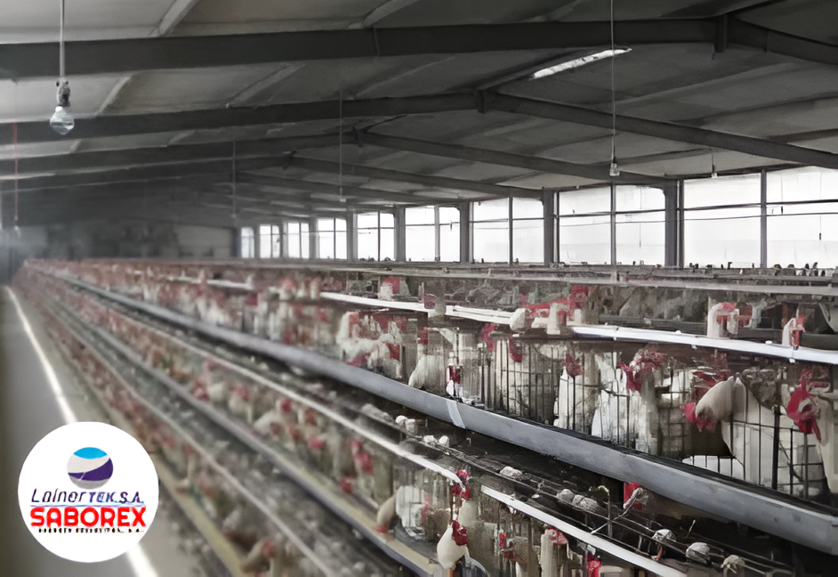 Gallinero con estructura de acero