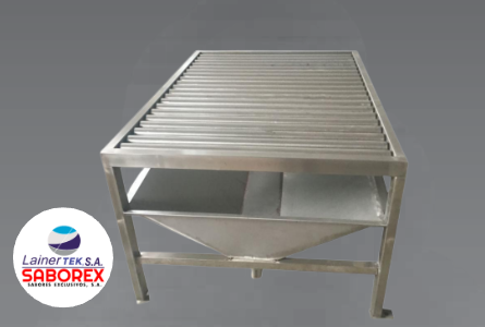 Mesa de rodillos para recolección y sacrificio de ovejas/cabras