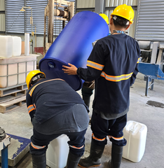 Embasamiento de liquido corrosivos
