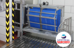 Caja de aturdimiento de ovejas y cabras vivas