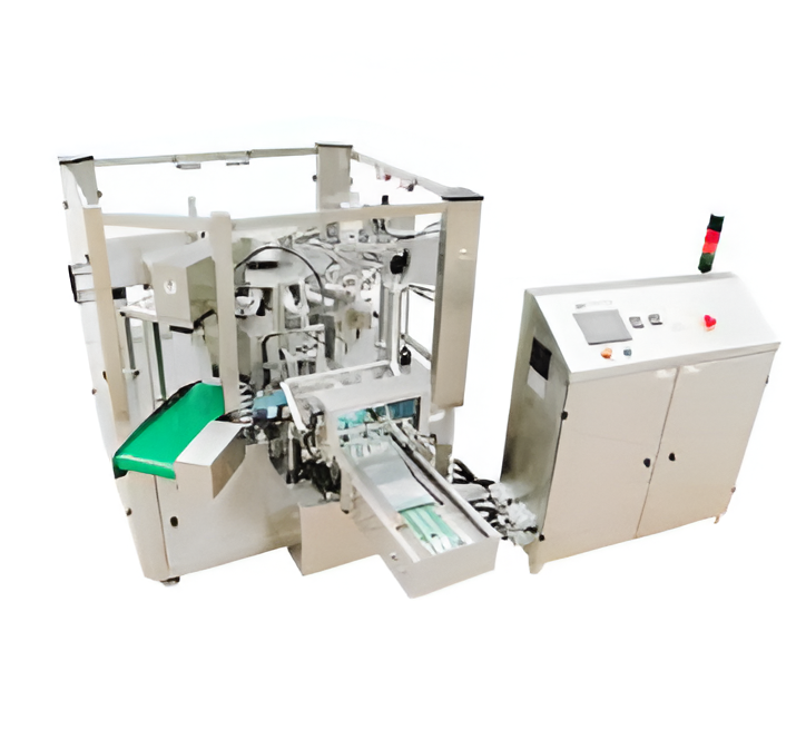 Maquina de llenado y secado rotativo para "Pouches" prefabricados