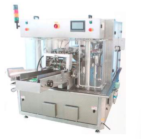 Maquina de llenado y sellado rotativo para “Pouches” Prefabricados
