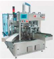 Maquina de llenado y sellado rotativo para “Pouches” Prefabricados